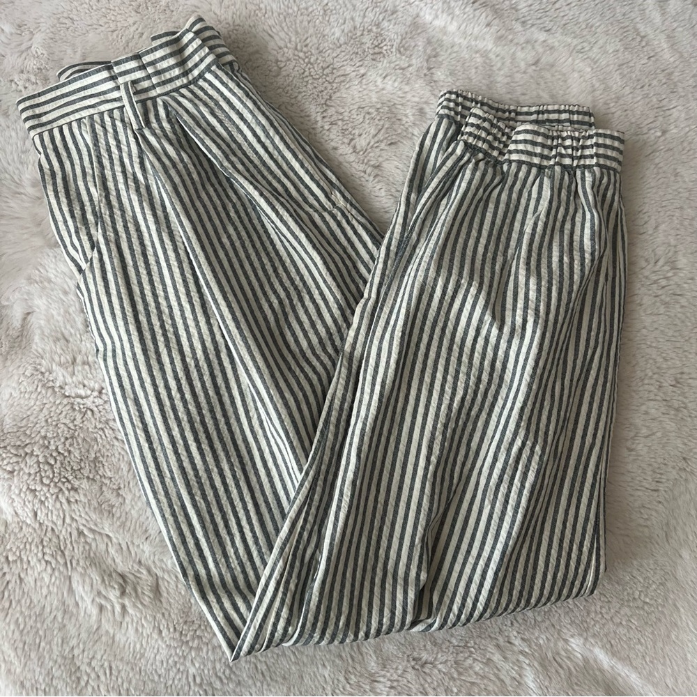 Zara Nautical Grandpa striped trousers